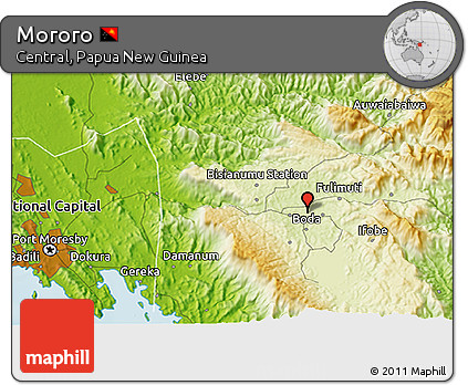 Physical 3D Map of Mororo