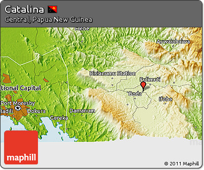 Physical 3D Map of Catalina