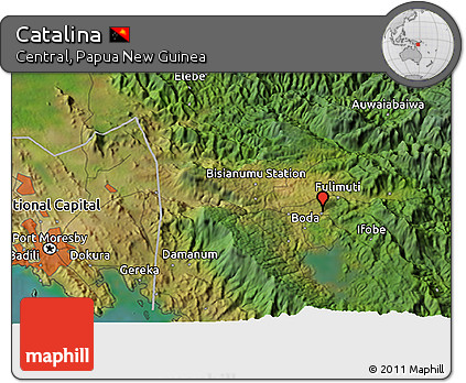 Satellite 3D Map of Catalina