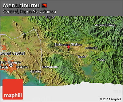 Satellite 3D Map of Manurinumu
