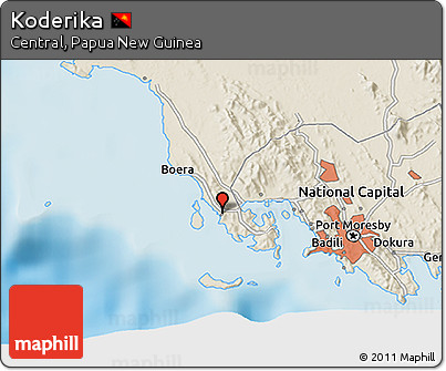 Shaded Relief 3D Map of Koderika