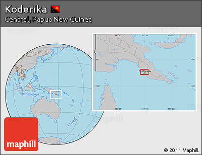 Gray Location Map of Koderika