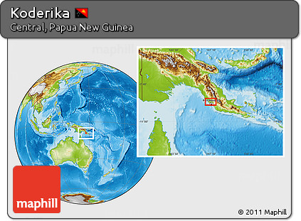 Physical Location Map of Koderika