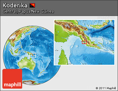 Physical Location Map of Koderika