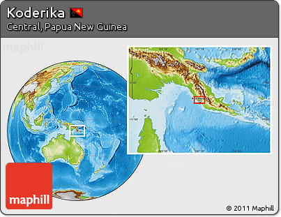 Physical Location Map of Koderika