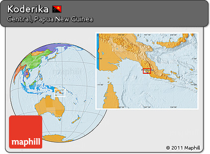 Political Location Map of Koderika
