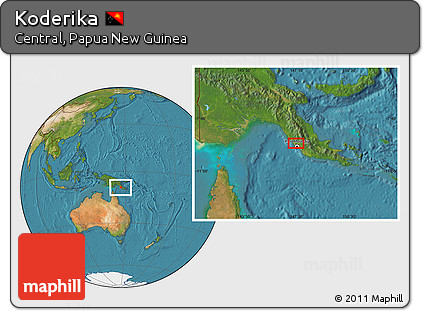 Satellite Location Map of Koderika
