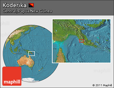 Satellite Location Map of Koderika