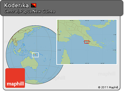 Savanna Style Location Map of Koderika