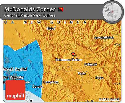 Political Map of McDonalds Corner