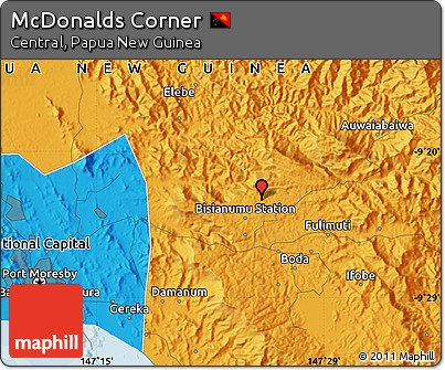 Political Map of McDonalds Corner
