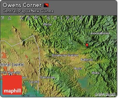 Satellite Map of Owens Corner