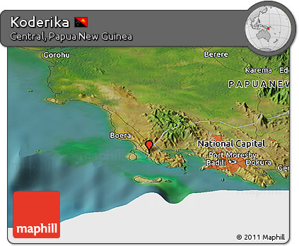 Satellite Panoramic Map of Koderika