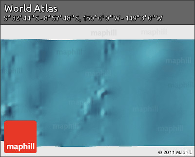 Satellite 3D Map of the Area around 9° 15' 16" S, 149° 31' 30" W