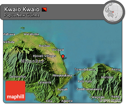 Satellite 3D Map of Kwaio Kwaio