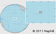 Gray Location Map of the area around 9° 15' 16" S, 150° 22' 30" W