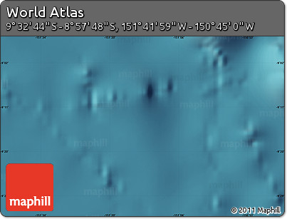 Satellite Map of the Area around 9° 15' 16" S, 151° 13' 29" W