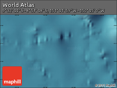 Satellite Map of the Area around 9° 15' 16" S, 151° 13' 29" W