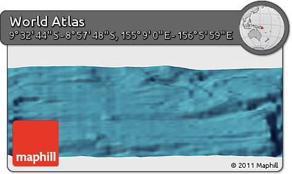 Satellite Panoramic Map of the Area around 9° 15' 16" S, 155° 37' 30" E