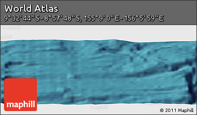 Satellite Panoramic Map of the Area around 9° 15' 16" S, 155° 37' 30" E