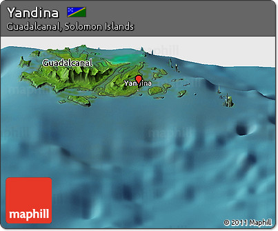 Satellite Panoramic Map of Yandina