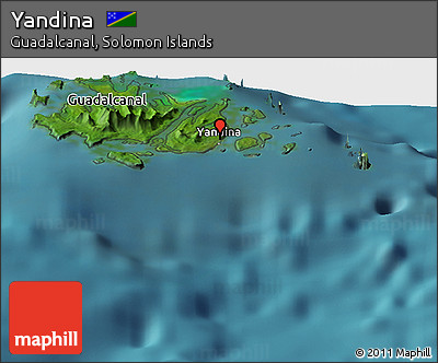 Satellite Panoramic Map of Yandina