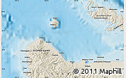 Shaded Relief Map of the area around 9° 15' 16" S, 159° 52' 30" E