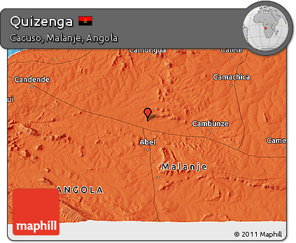 Political 3D Map of Quizenga
