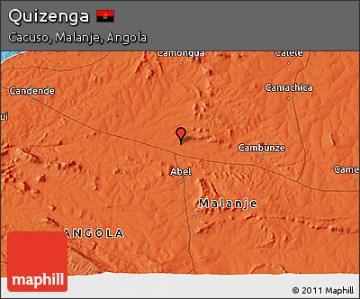 Political 3D Map of Quizenga