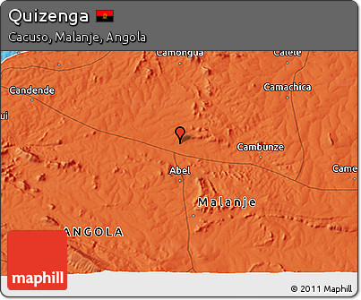 Political 3D Map of Quizenga