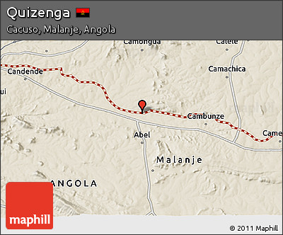 Shaded Relief 3D Map of Quizenga