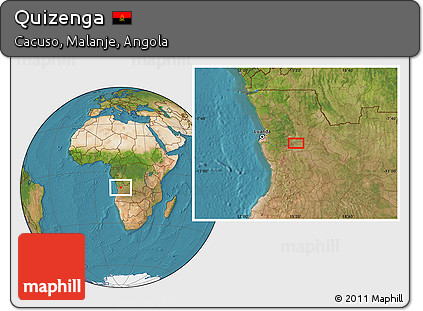 Satellite Location Map of Quizenga