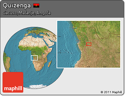 Satellite Location Map of Quizenga