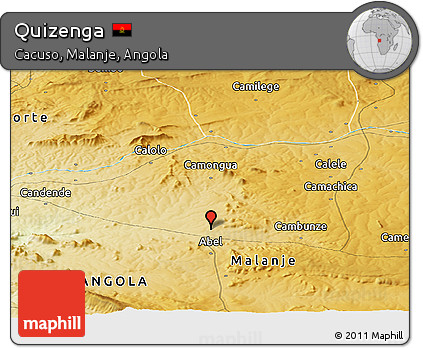 Physical Panoramic Map of Quizenga