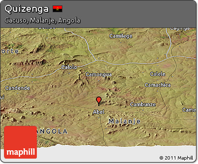 Satellite Panoramic Map of Quizenga