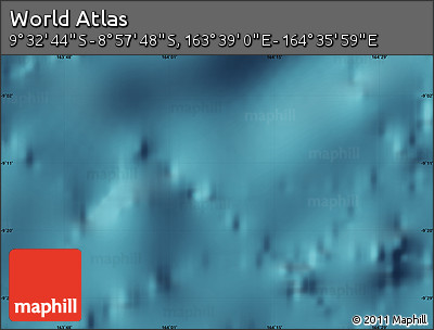 Satellite Map of the Area around 9° 15' 16" S, 164° 7' 30" E