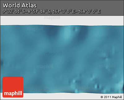 Satellite 3D Map of the Area around 9° 15' 16" S, 167° 31' 30" E
