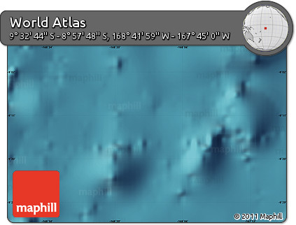 Satellite Map of the Area around 9° 15' 16" S, 168° 13' 29" W