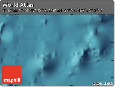 Satellite Map of the Area around 9° 15' 16" S, 168° 13' 29" W