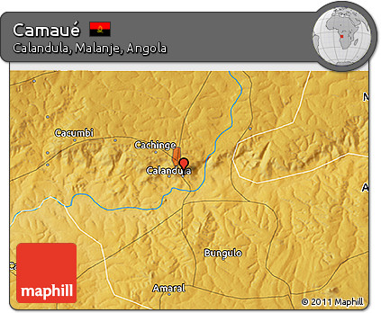 Physical 3D Map of Camaué