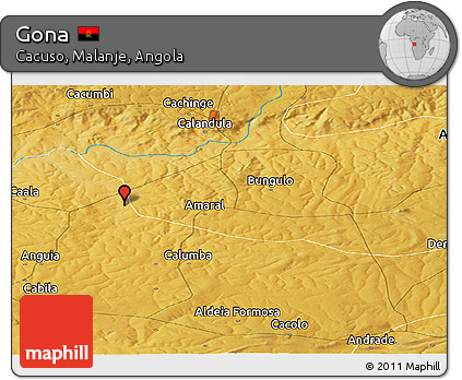 Physical Panoramic Map of Gona