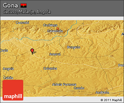 Physical Panoramic Map of Gona