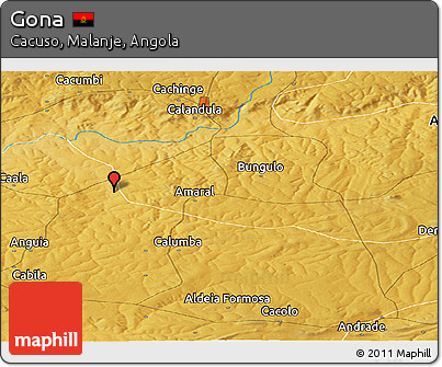 Physical Panoramic Map of Gona