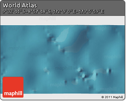 Satellite 3D Map of the Area around 9° 15' 16" S, 172° 37' 30" E