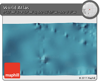 Satellite 3D Map of the Area around 9° 15' 16" S, 172° 28' 29" W