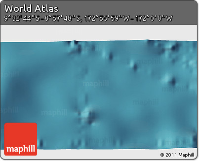 Satellite 3D Map of the Area around 9° 15' 16" S, 172° 28' 29" W
