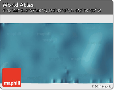 Satellite 3D Map of the Area around 9° 15' 16" S, 173° 19' 29" W