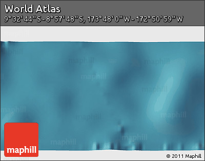 Satellite 3D Map of the Area around 9° 15' 16" S, 173° 19' 29" W