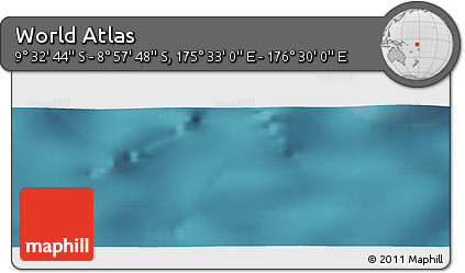 Satellite Panoramic Map of the Area around 9° 15' 16" S, 176° 1' 30" E