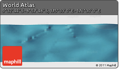 Satellite Panoramic Map of the Area around 9° 15' 16" S, 176° 1' 30" E